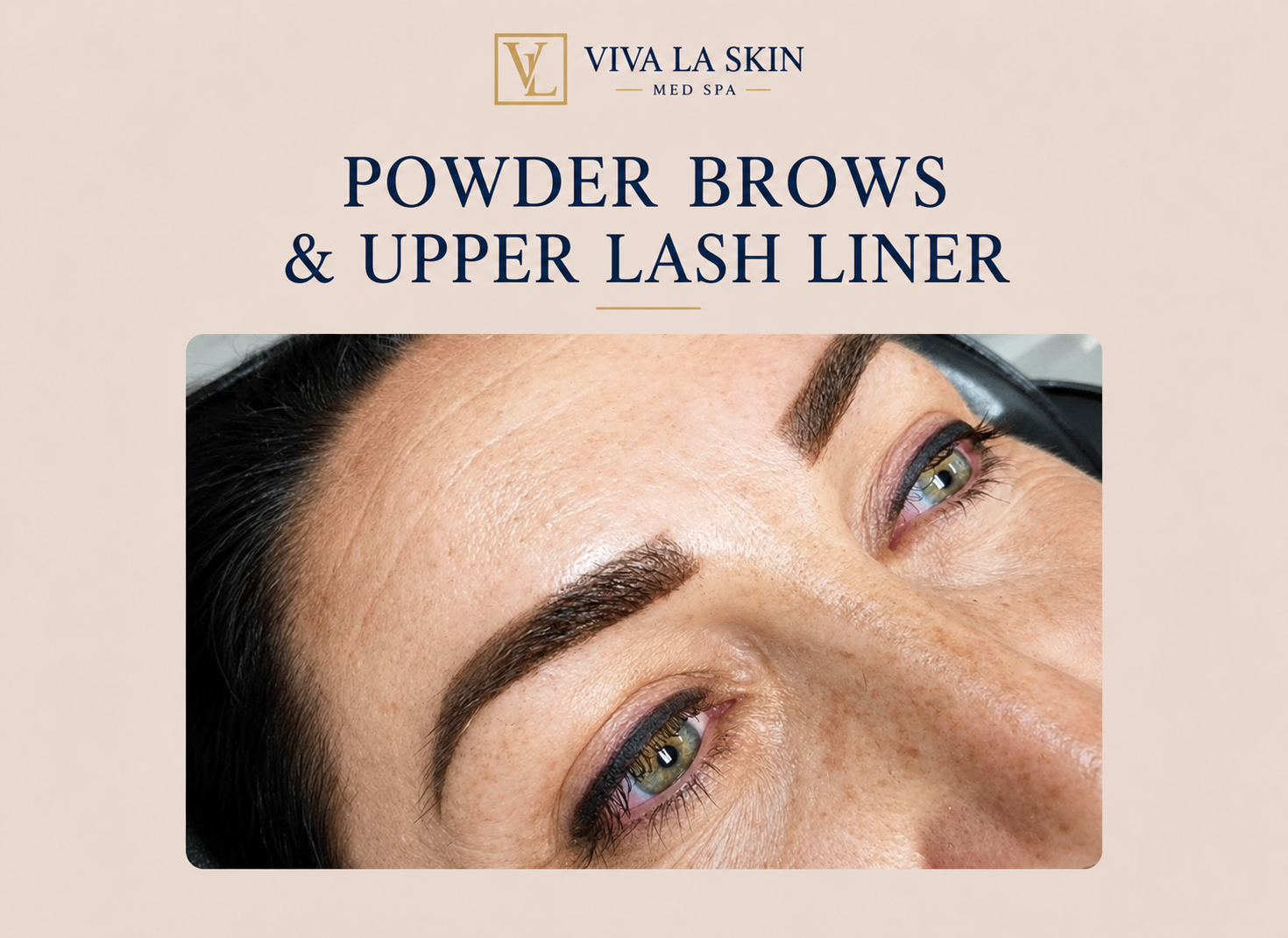 Brows before and after result at Viva La Skin Med Spa in Myrtle Beach
